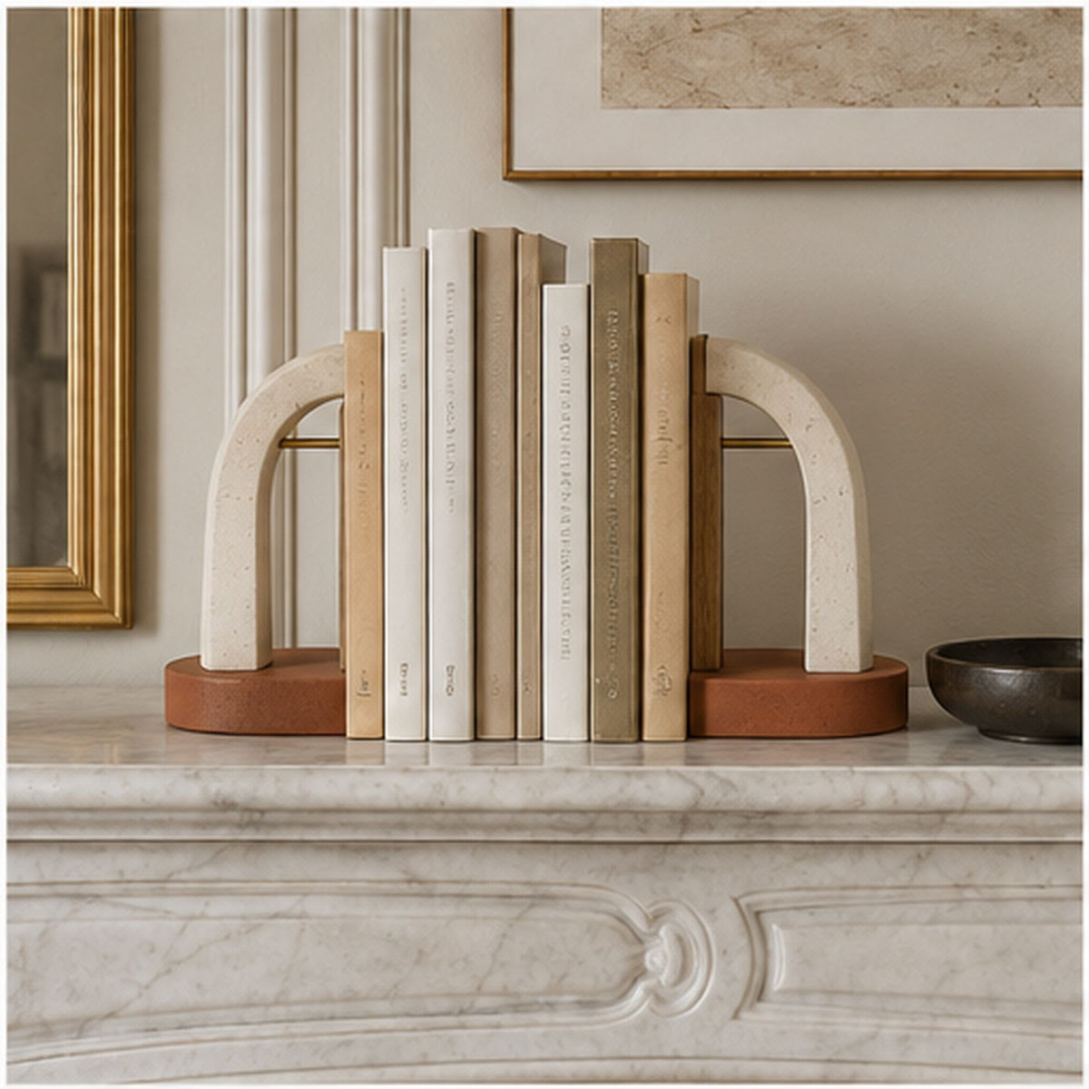 ArcBalance – Paire de serre-livres sculpturaux en arche