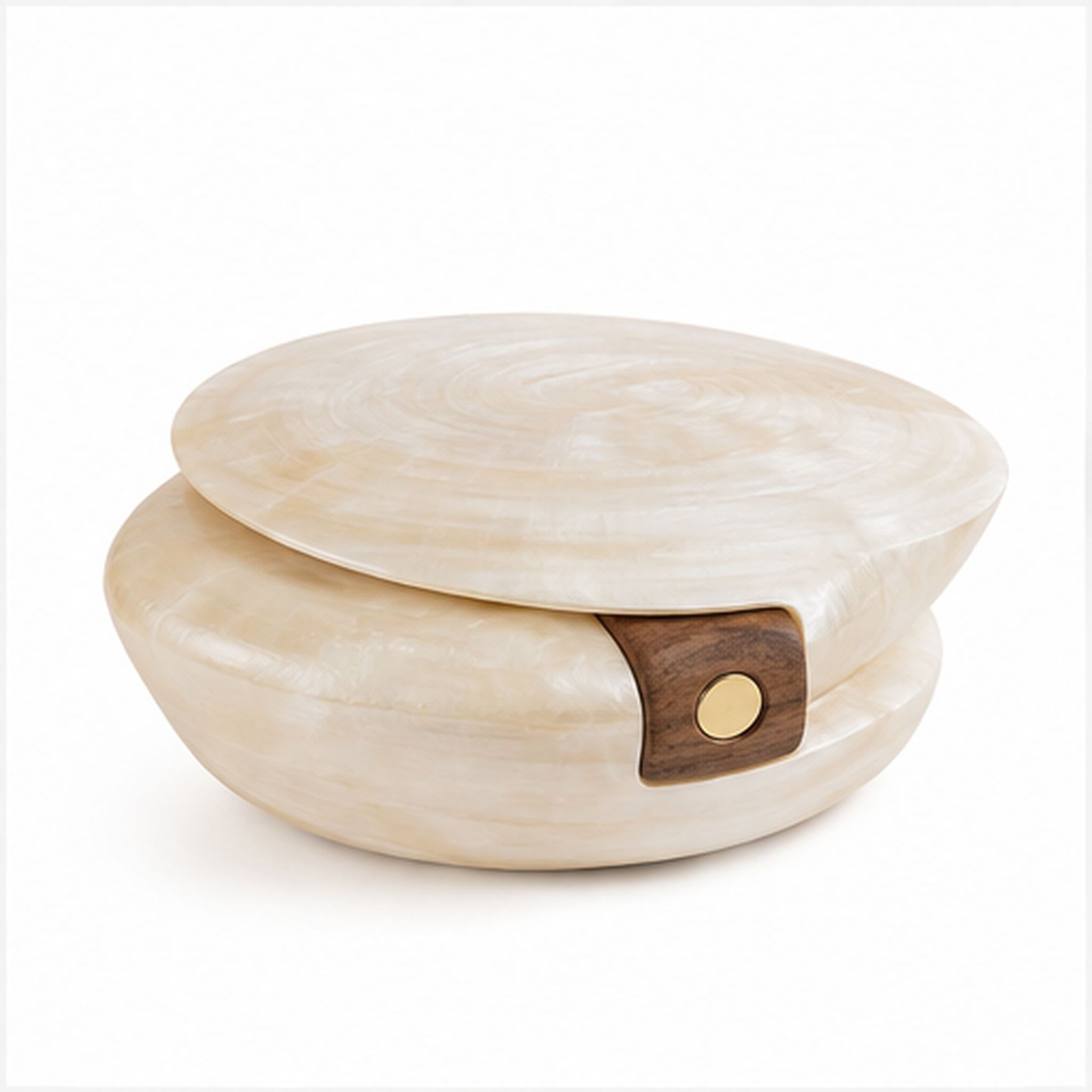Boîte Sculpture Nacre – Coffret décoratif à double coque