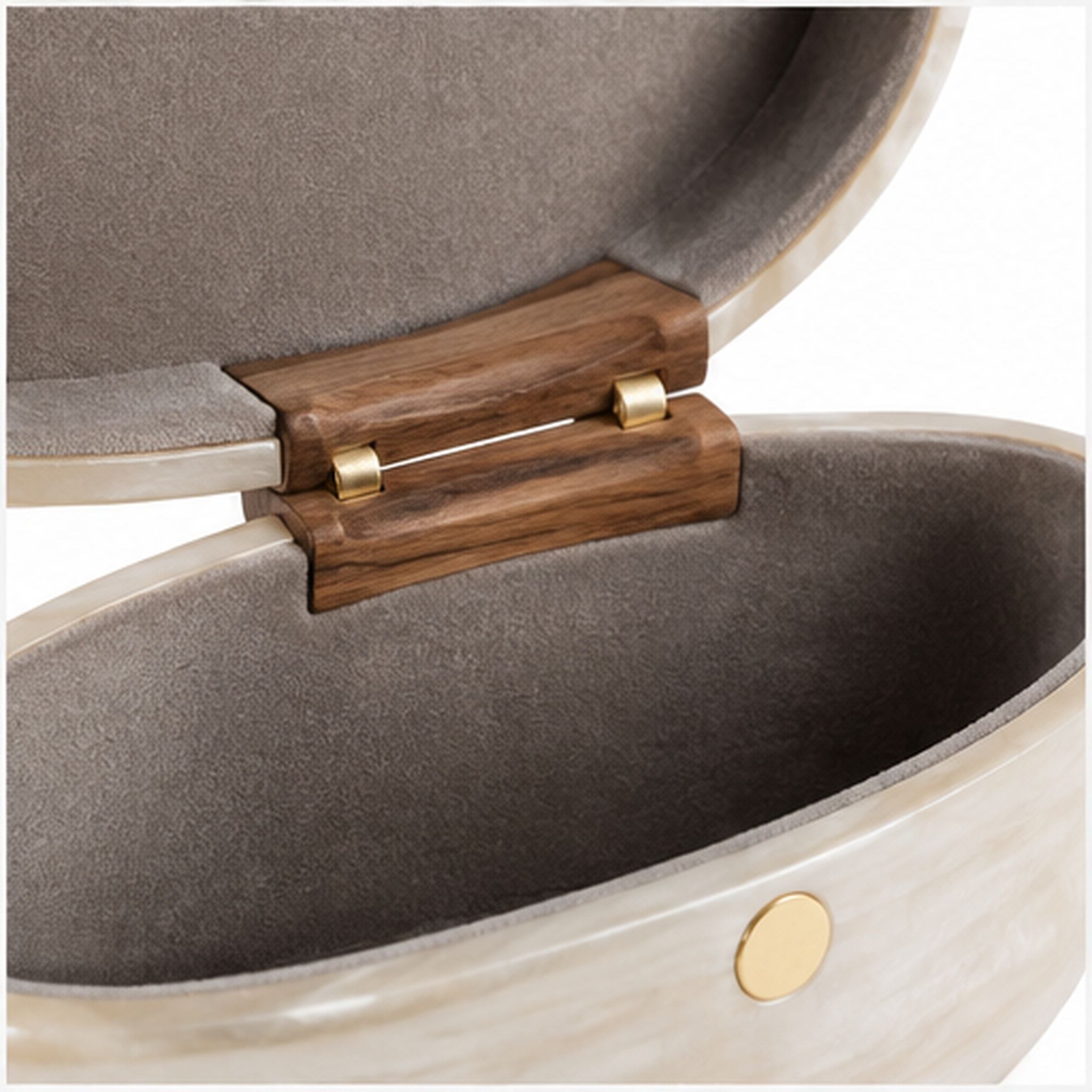 Boîte Sculpture Nacre – Coffret décoratif à double coque