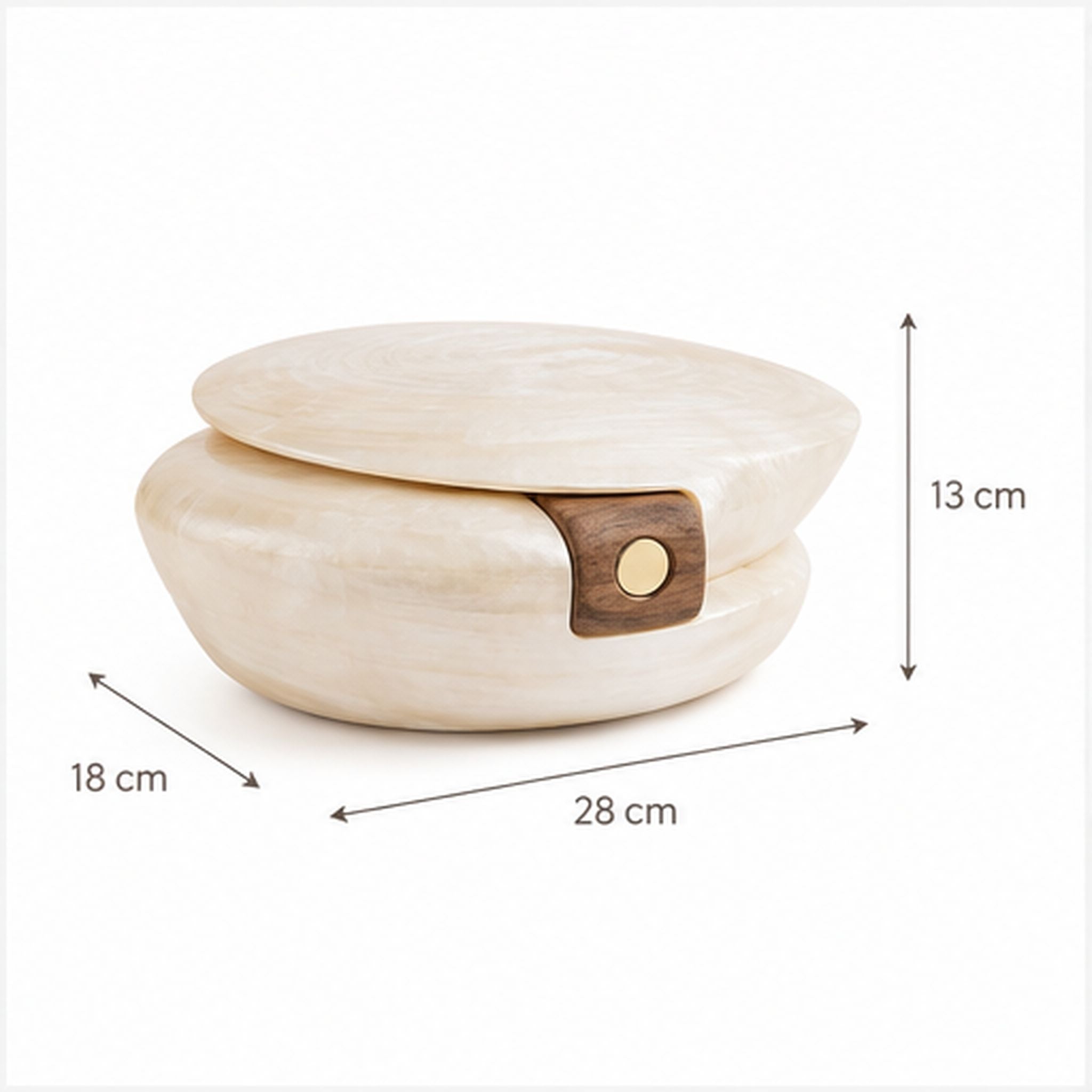 Boîte Sculpture Nacre – Coffret décoratif à double coque