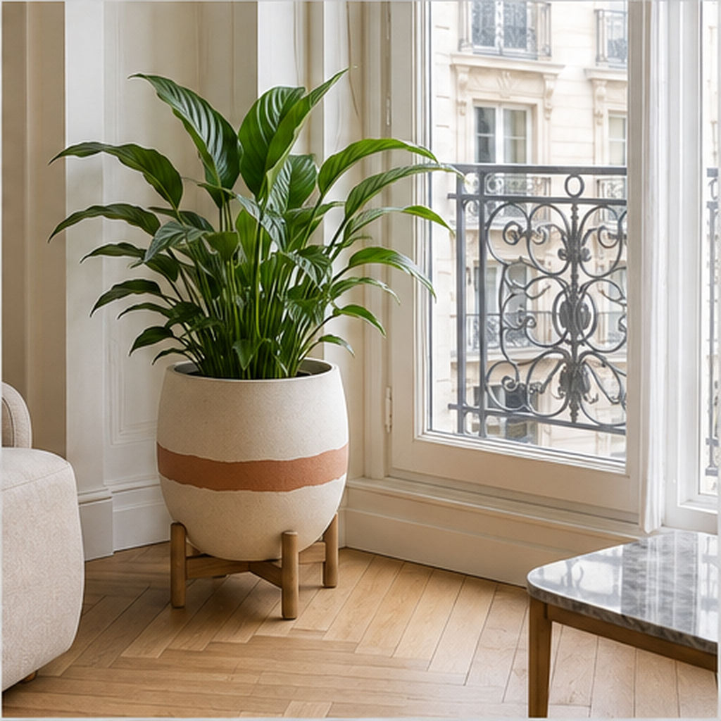 Cache-pot Horizon – Cache-pot décoratif avec bac intérieur amovible