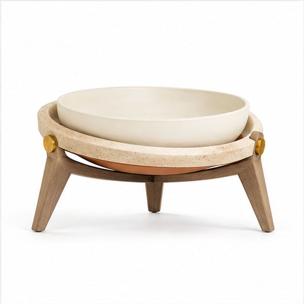 Coupe Orbite – Centre de table sculptural en céramique
