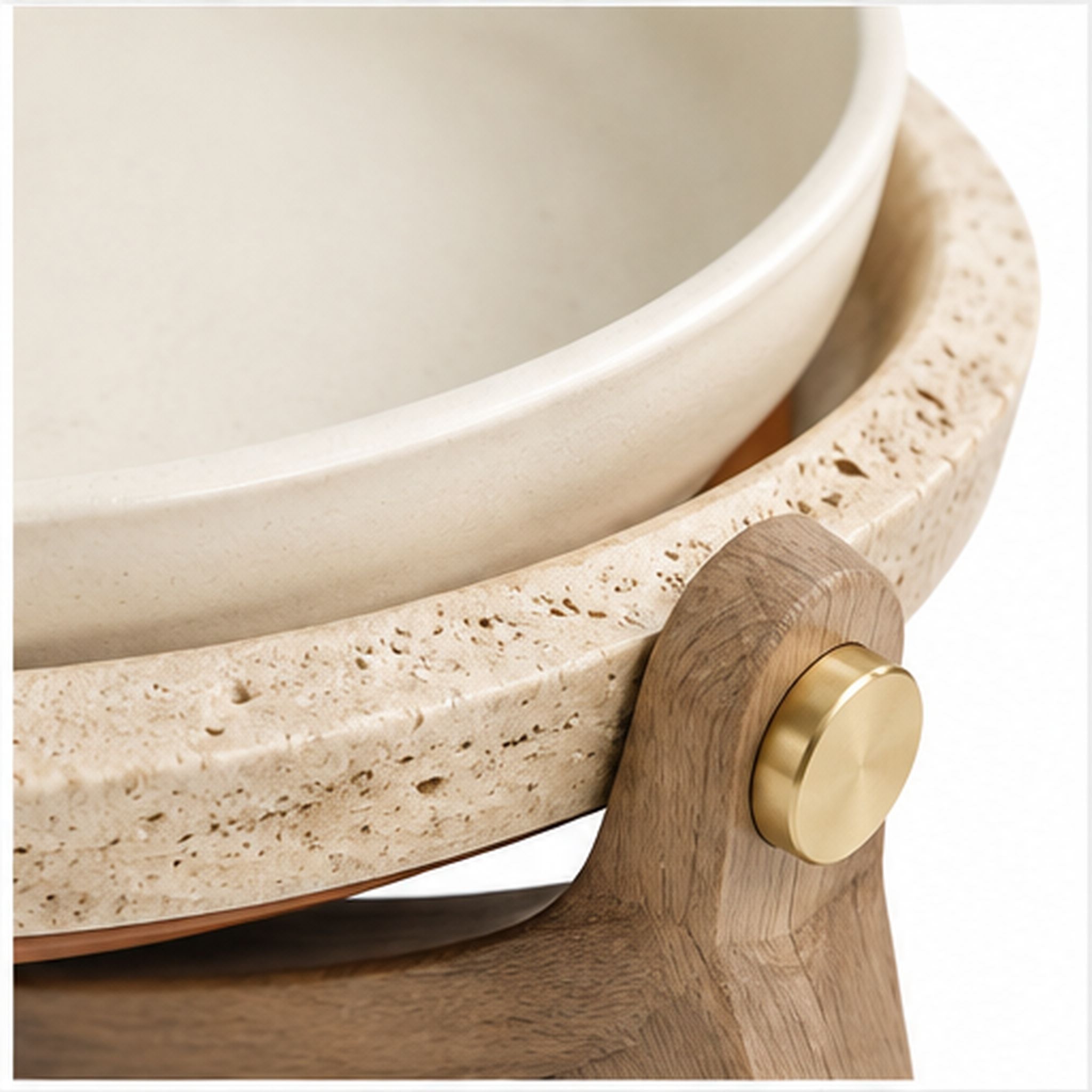 Coupe Orbite – Centre de table sculptural en céramique