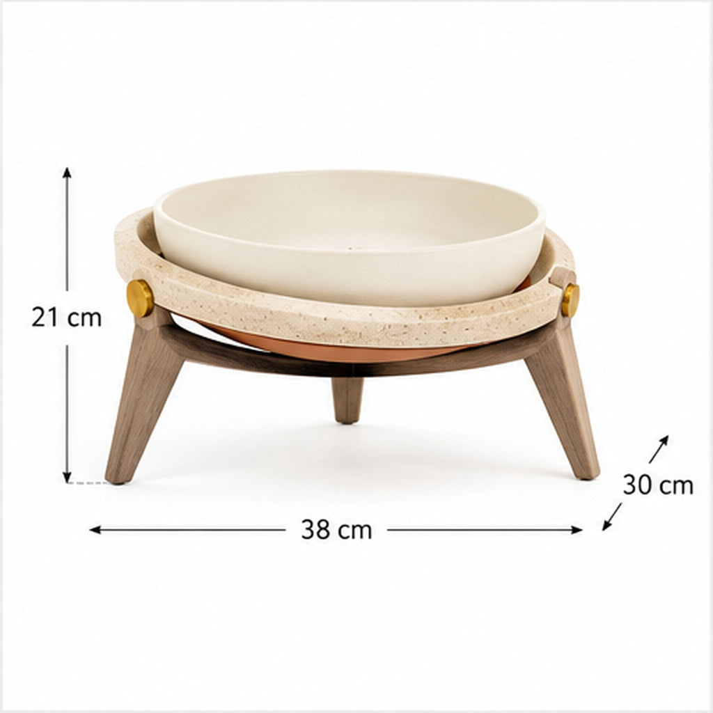 Coupe Orbite – Centre de table sculptural en céramique
