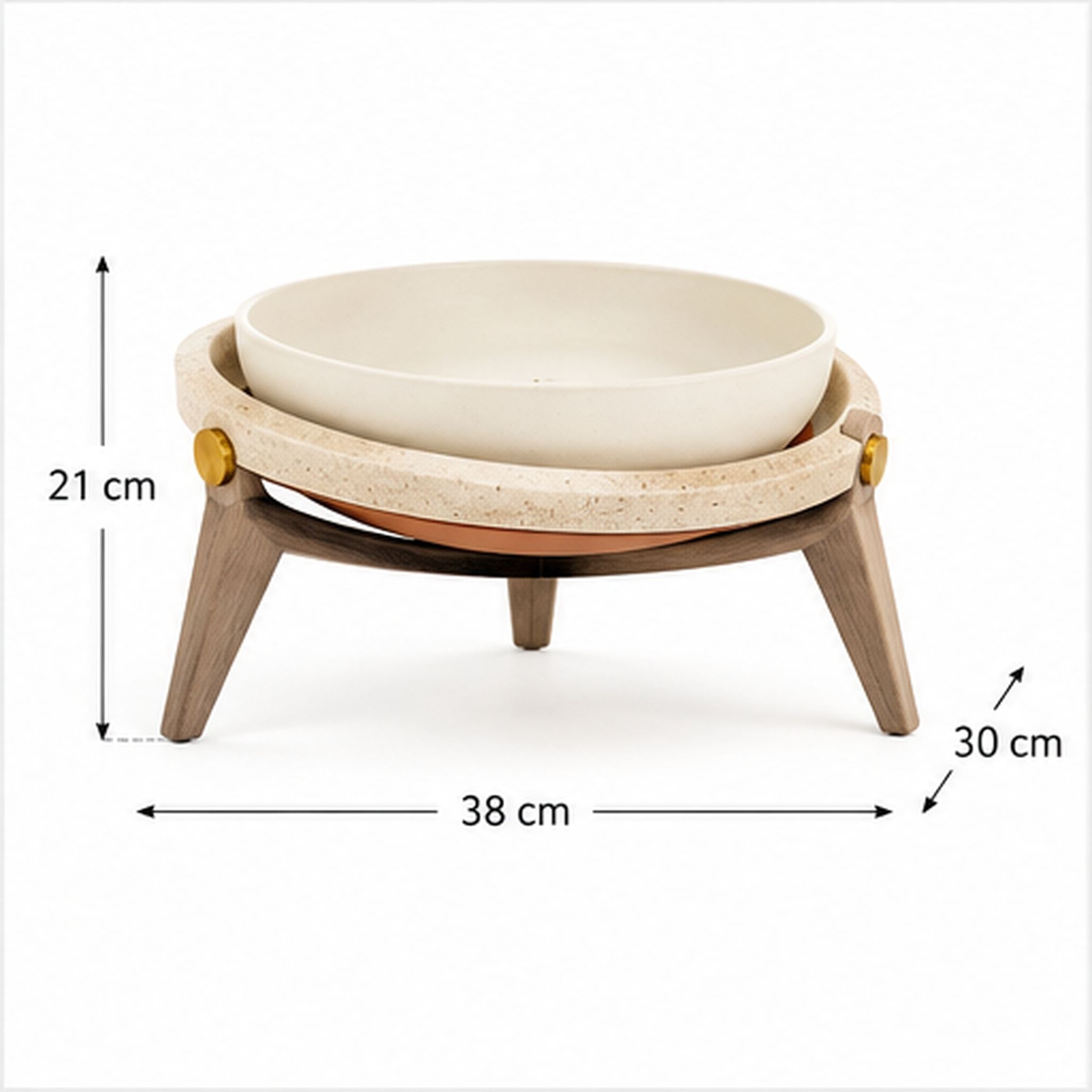 Coupe Orbite – Centre de table sculptural en céramique