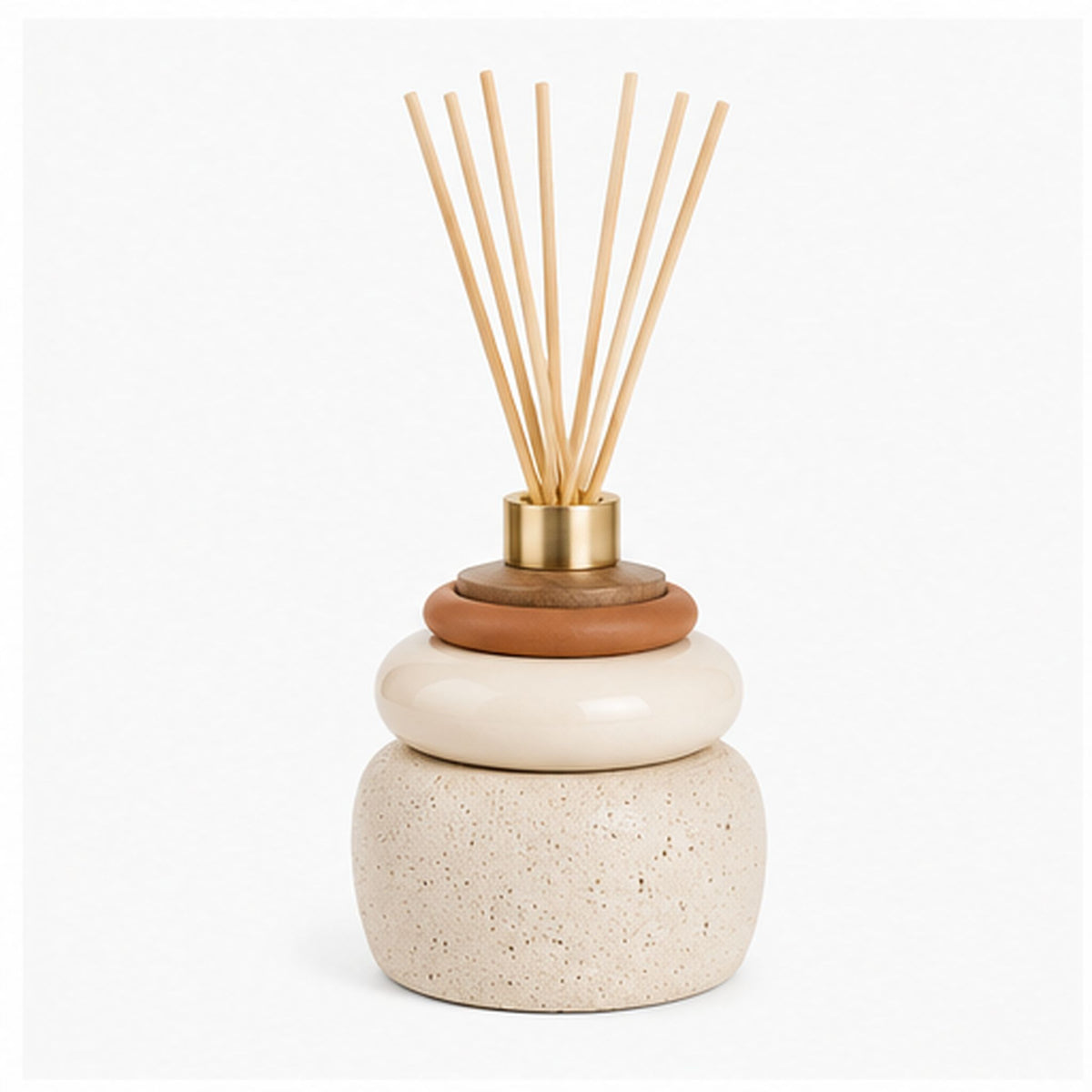 Diffuseur Brume Pierre – Vase diffuseur à bâtonnets en céramique