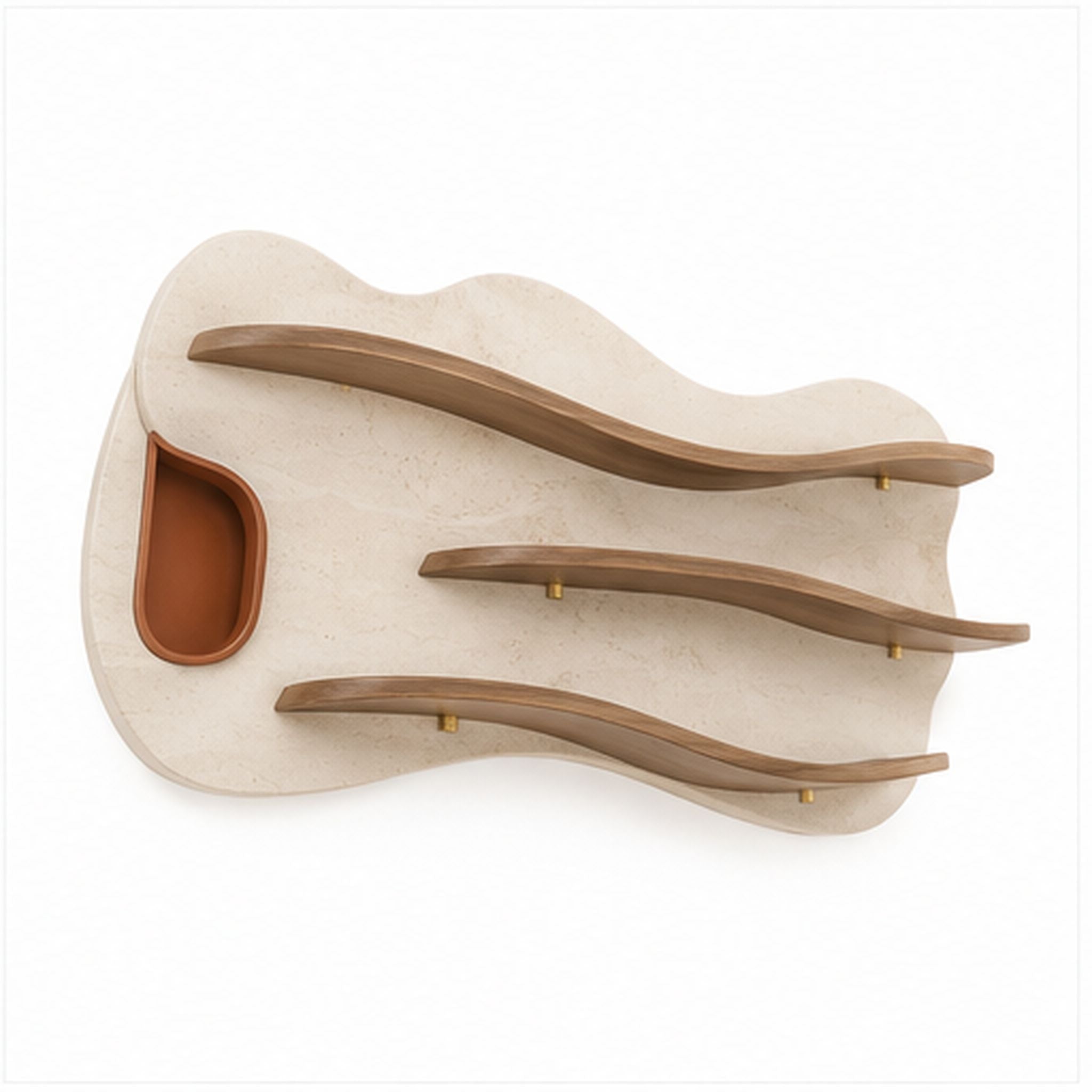 Étagère Onde – Composition murale décorative avec trois tablettes