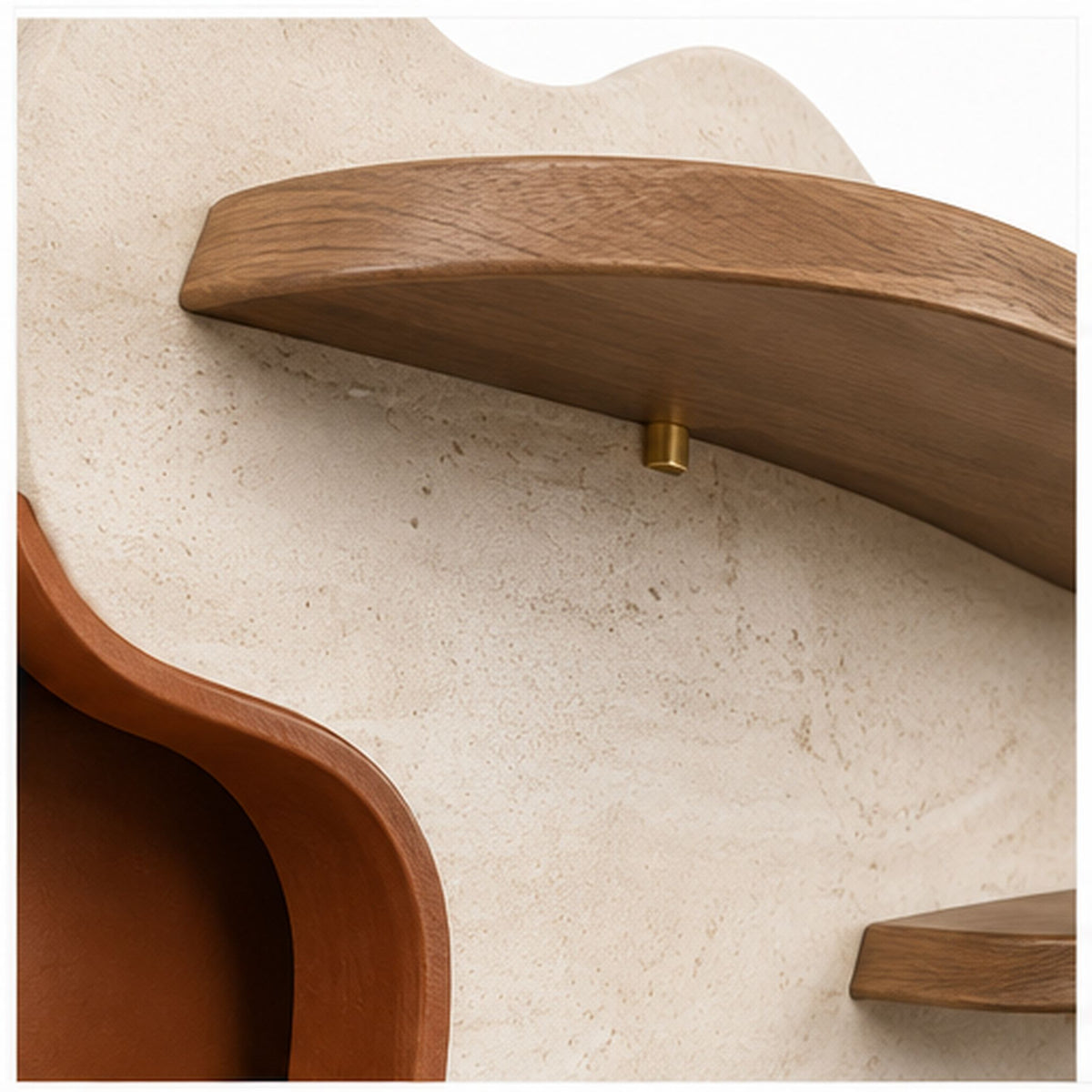 Étagère Onde – Composition murale décorative avec trois tablettes