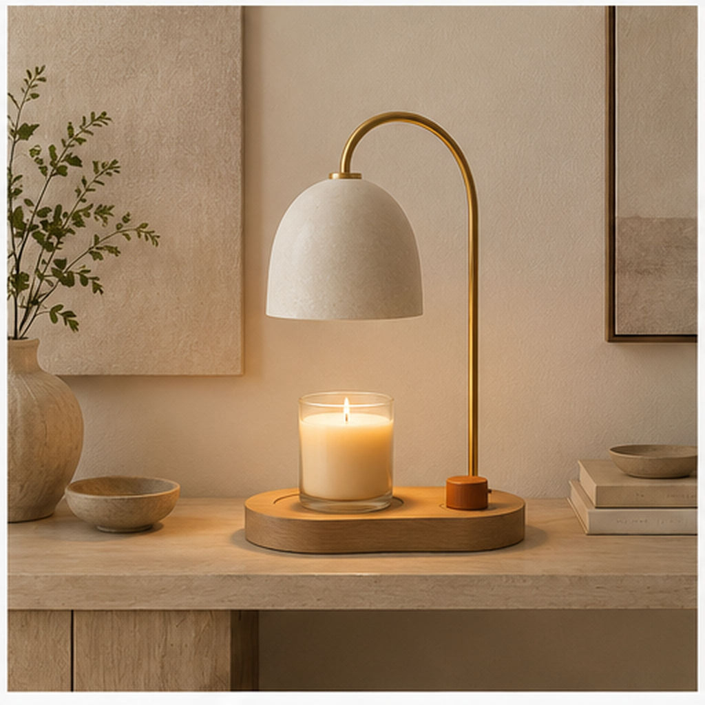 Lampe Aube – Lampe chauffe-bougie réglable à lumière douce