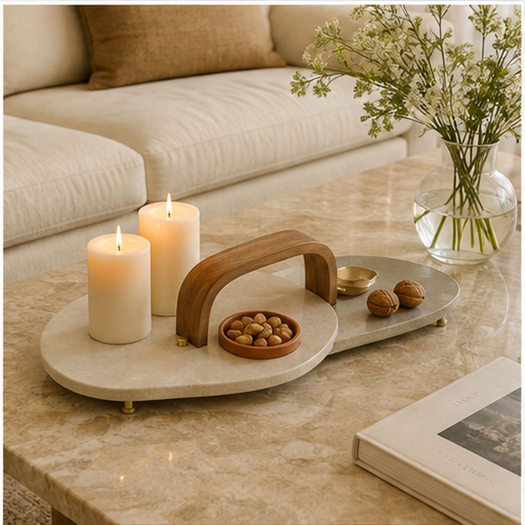 Plateau Confluence – Plateau décoratif à surfaces superposées